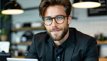 A business owner checking their Dun & Bradstreet score on a digital platform.