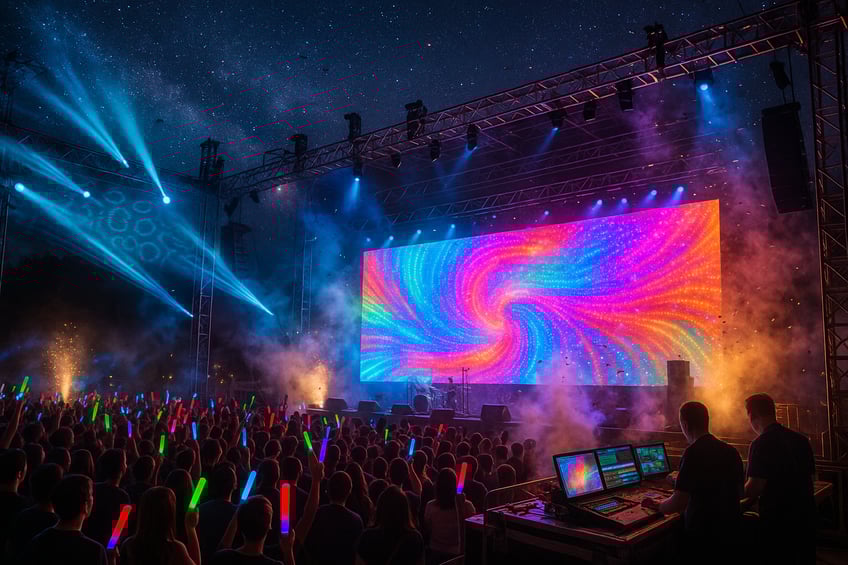 Leasing LED Walls and Projection Systems for Concerts