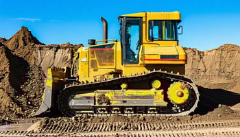 Bulldozer leased for a short-term excavation project