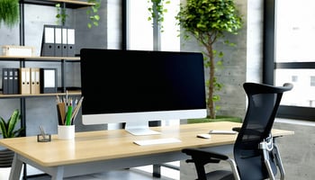 Office setup with newly financed tech infrastructure for a growing business