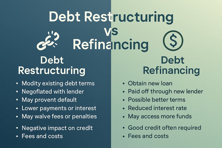 Debt Restructuring vs Refinancing: What’s the Difference?