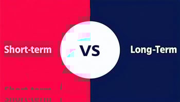 A chart showing short term loans vs long term loans. 