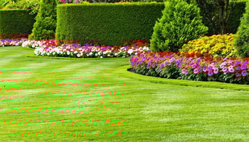 Completed landscaping job after business expansion using new equipment