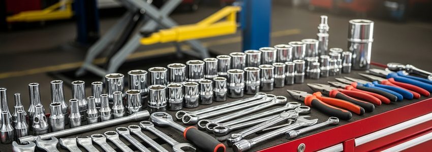 Professional auto repair shop with tools and hydraulic lifts - auto repair shop business loans