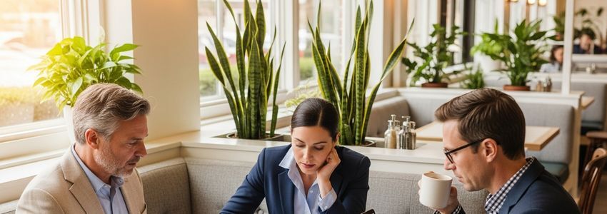 Biscuitville franchise financing - business owner reviewing loan options