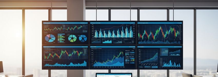 Business owner analyzing financial charts showing declining performance, representing financial failure risks