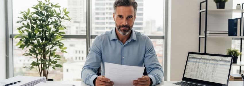 LLC business owner reviewing business loan options