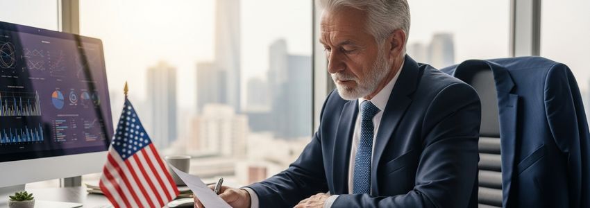 Veteran entrepreneur reviewing business financing options