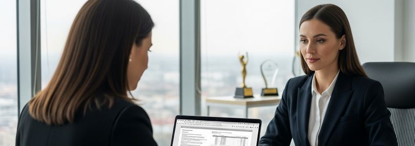 Woman entrepreneur reviewing business loan financing options