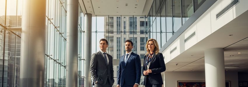 Corporate executives meeting in a boardroom to discuss C corp business loan options