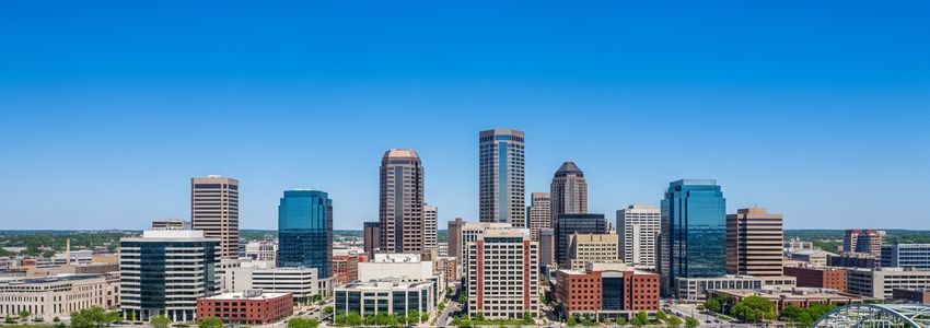 Small business owners reviewing financing options in Des Moines Iowa