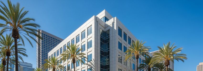 Modern commercial office building representing small business opportunities in Fairfield, California