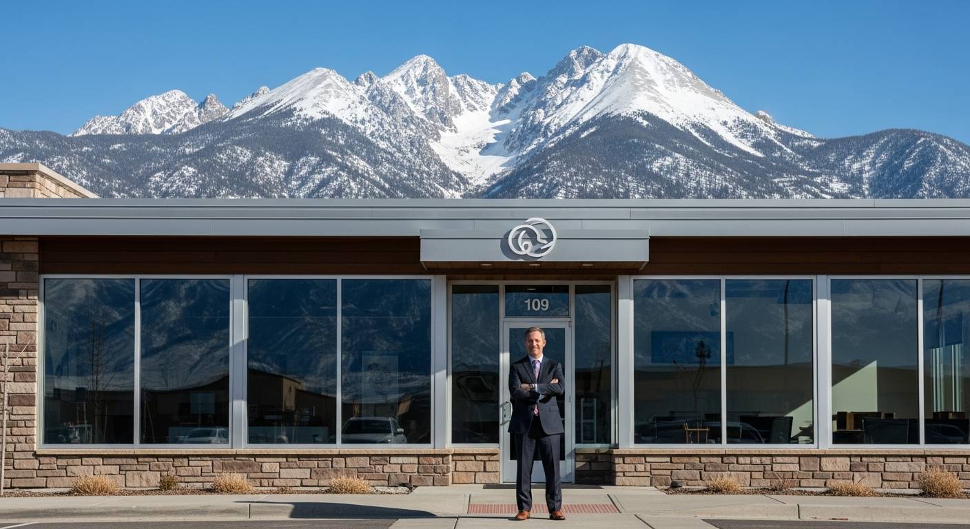 Small business loans in Utah - entrepreneur with Wasatch Mountains background