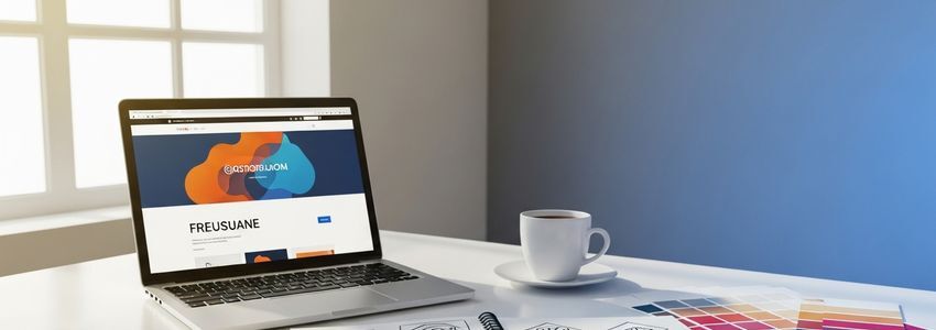 Small business professional using fintech lending platform on laptop in modern office