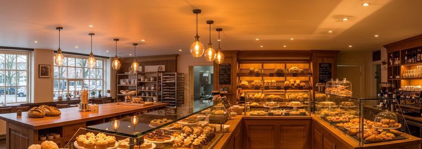 Small business bakery interior representing investment funded through a HELOC for business