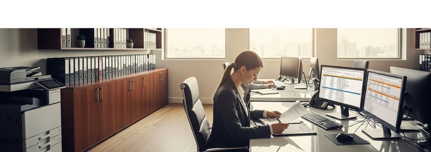 Business owner reviewing financing options for large commercial equipment purchases