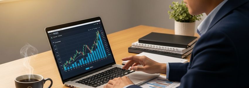 Business professional reviewing credit improvement strategies at desk