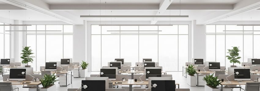 Modern business office where a company uses a business line of credit to manage recurring expenses
