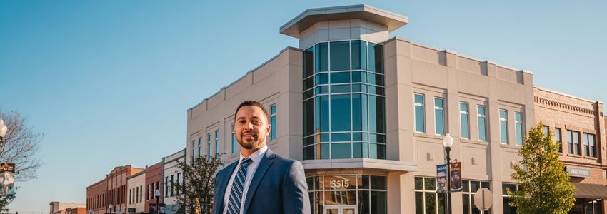 Small business owner in Norman Oklahoma reviewing financing options