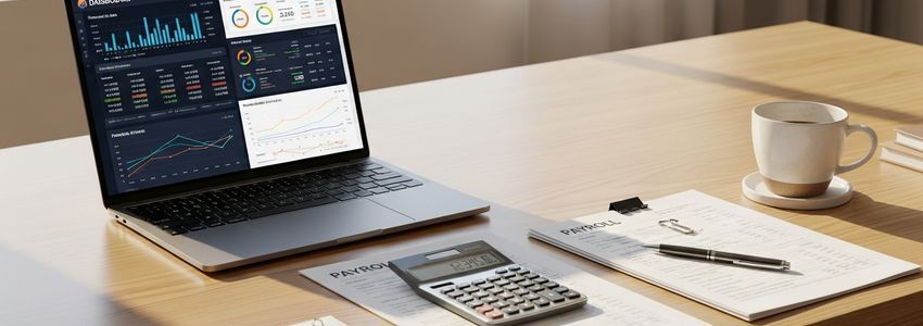 Small business team collaboration in modern office - payroll financing