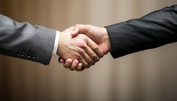 Business owners making a business deal. 