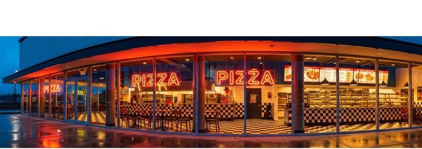Pizza franchise restaurant storefront for pizza franchise business loans guide