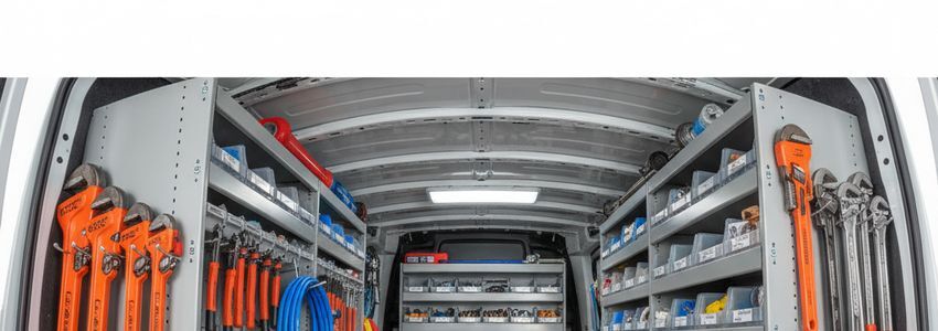 Professional plumbing service van with organized tools and equipment - plumbing business financing