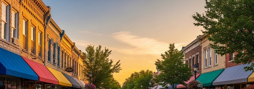 Small business main street representing SBA loan financing options for business owners