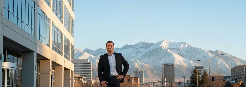 Small business owner in Salt Lake City Utah reviewing financing options for their growing business