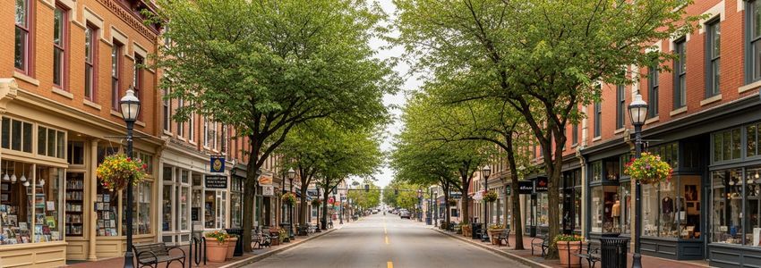 Ann Arbor Michigan downtown small business district