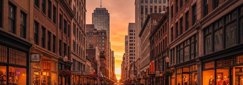 Small business loans in Syracuse New York - downtown commercial district