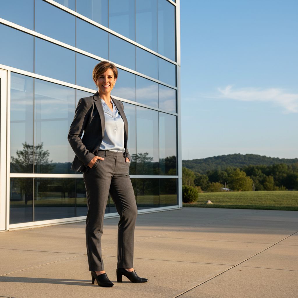 Virginia small business owner standing outside their business in the Old Dominion State