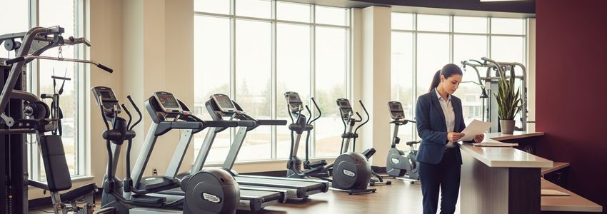 Weight loss franchise owner reviewing business loan financing options