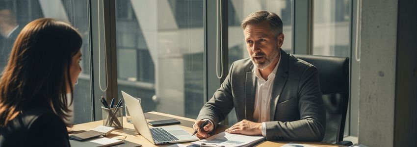 Business owner reviewing documents to decide when to refinance business debt