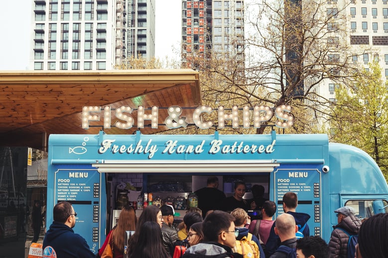 Food Truck Stock Photo