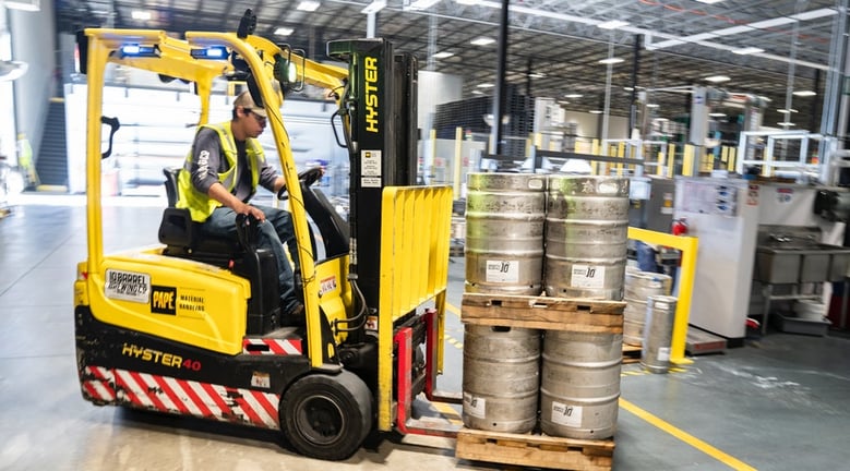 Forklift Stock Photo
