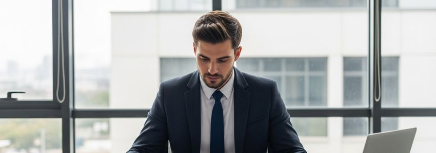 Business owner reviewing MCA vs business loan financing options at a desk