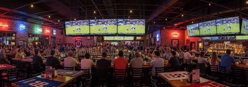 Sports bar owner reviewing business loan financing options for their sports bar