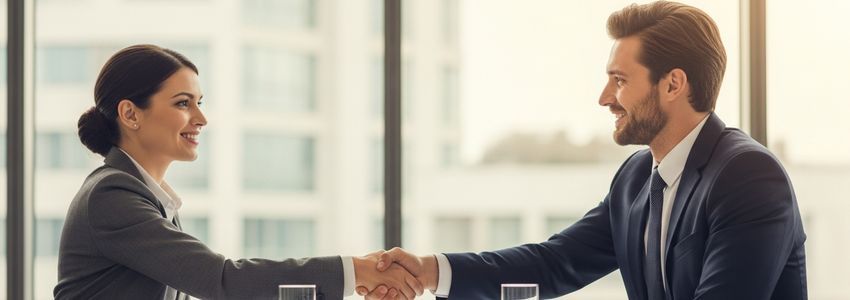 Business professionals discussing working capital loan trends in a modern office setting