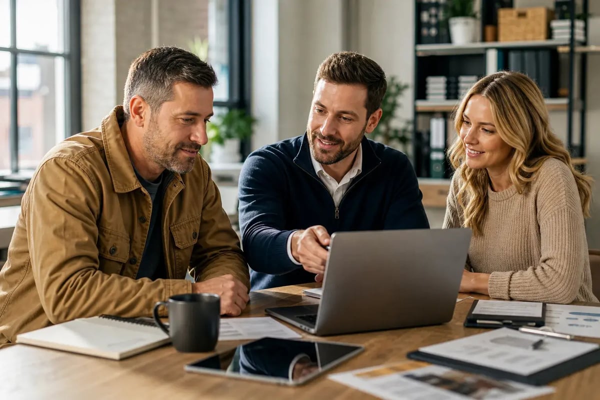 Crestmont advisors in conversation with business owners
