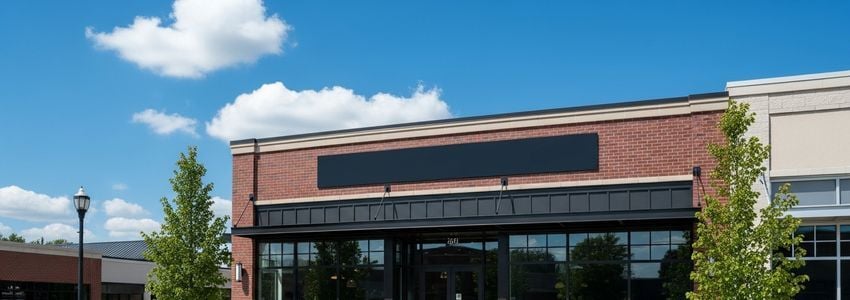 Small business commercial property financed through a $50,000 SBA loan