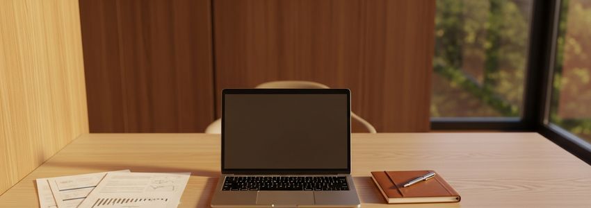 Business desk with laptop and financial documents for a $75,000 business loan