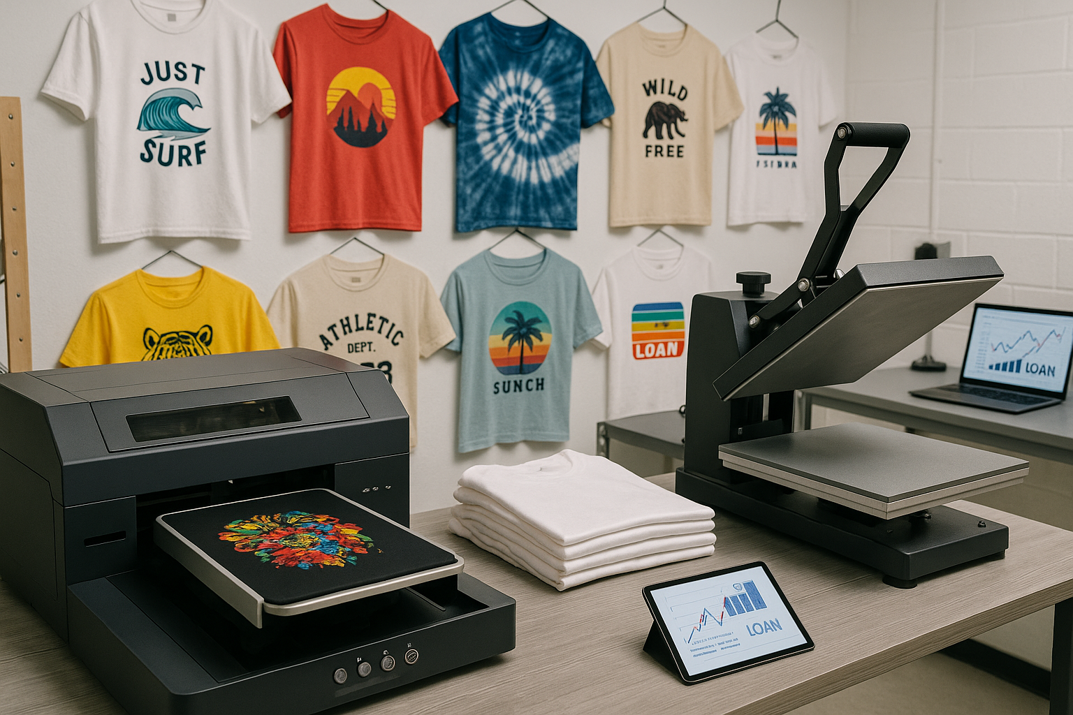 Equipment Loans for T-Shirt Printing and Heat Press Machines