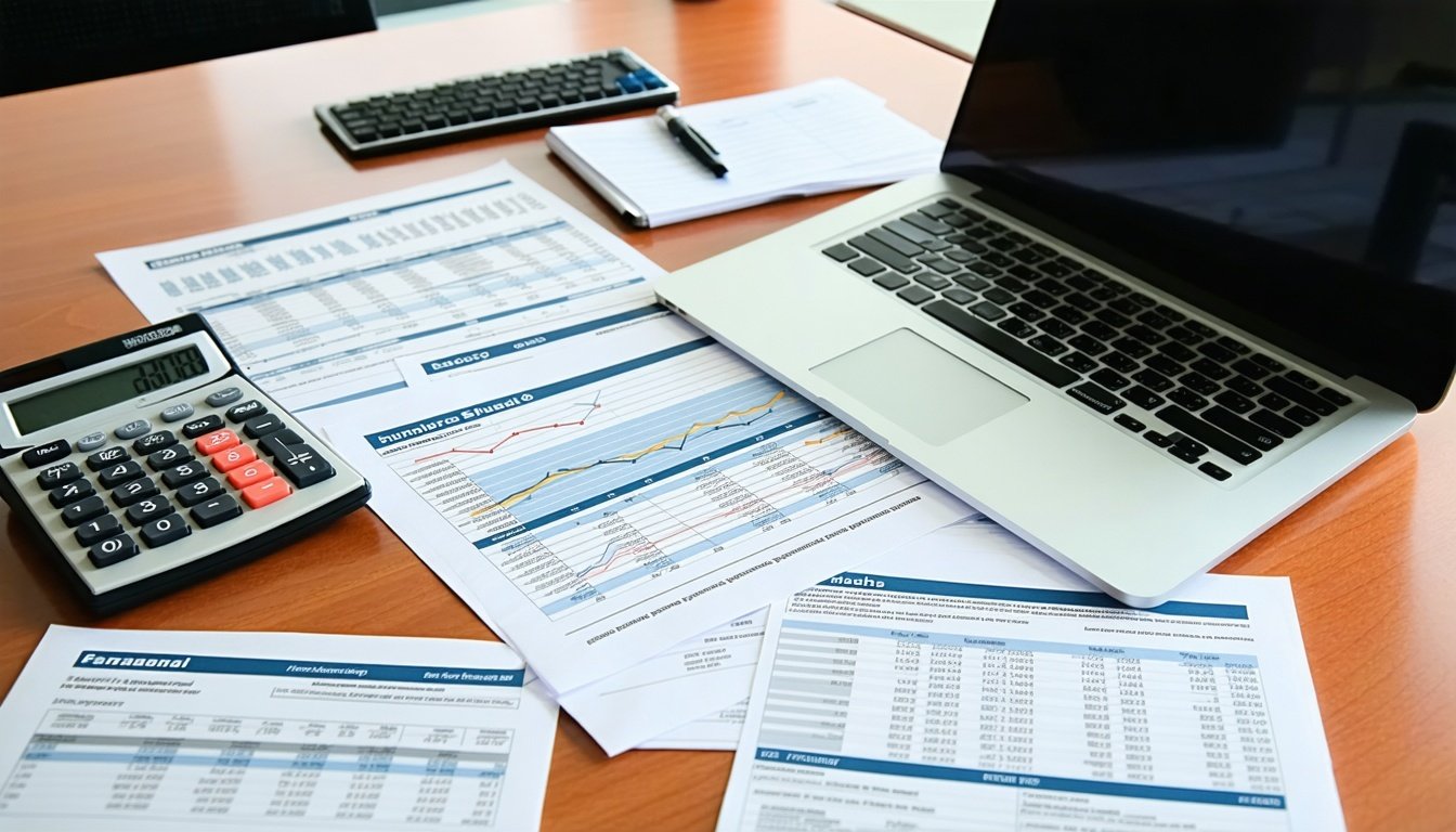 A business owner reviewing their cash flow statement to prepare for a loan application.