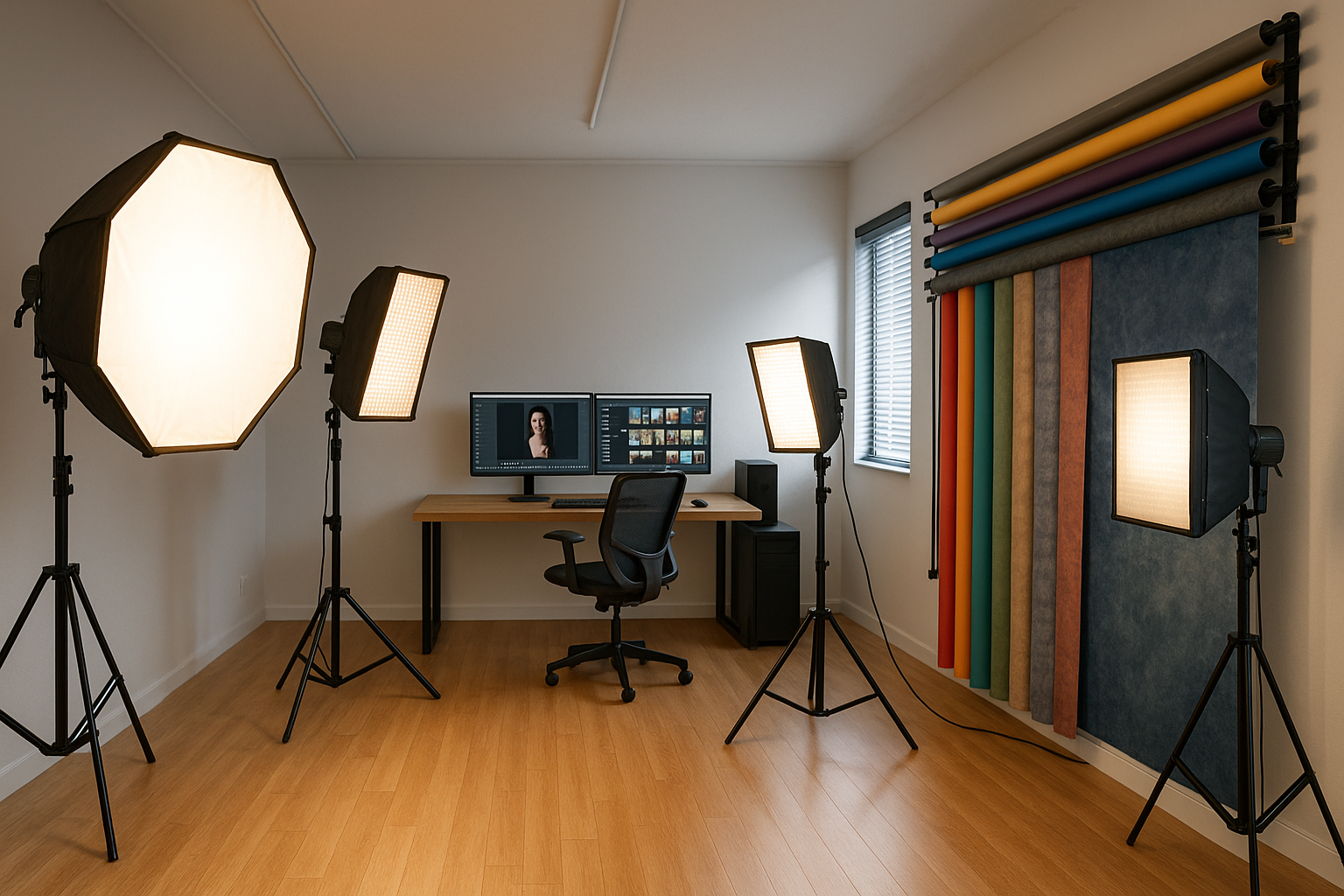Financing Lighting, Backdrops, and Editing Suites
