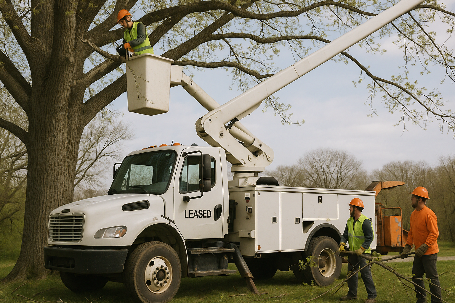 How to Lease a Bucket Truck for Tree Trimming