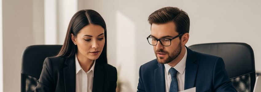 AlphaGraphics Franchise Loan - Business professionals reviewing franchise financing documents - Crestmont Capital
