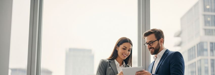 Business professionals reviewing alternative funding options together in a modern office setting