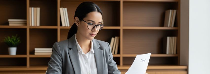 Small business owner comparing loan documents to understand APR vs interest rate differences