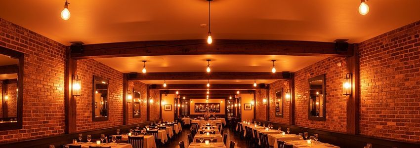 Asheville restaurant interior with warm lighting - financing for NC food businesses